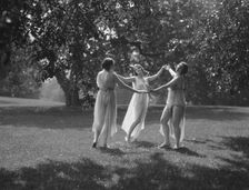 Unidentified dancers, possibly Elizabeth Duncan dancers, between 1911 and 1942. Creator: Arnold Genthe
