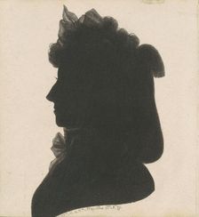 Unidentified Female Silhouette, 1797. Creator: Charles Balthazar Julien Févret de Saint-Mémin