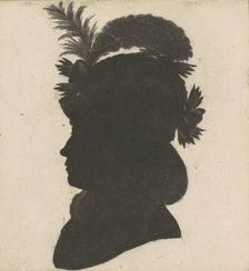 Unidentified Female Silhouette, 1797. Creator: Charles Balthazar Julien Févret de Saint-Mémin
