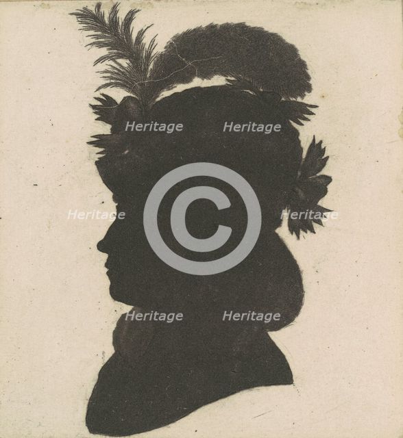 Unidentified Female Silhouette, 1797. Creator: Charles Balthazar Julien Févret de Saint-Mémin.