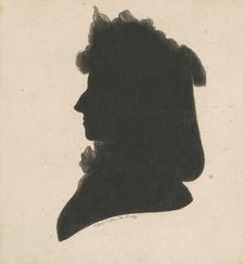 Unidentified Female Silhouette, 1797. Creator: Charles Balthazar Julien Févret de Saint-Mémin
