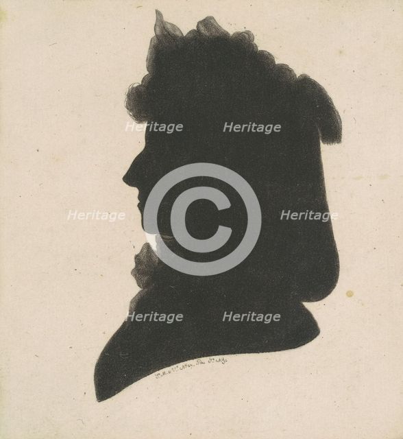 Unidentified Female Silhouette, 1797. Creator: Charles Balthazar Julien Févret de Saint-Mémin.