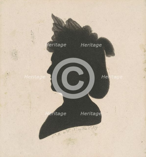 Unidentified Female Silhouette, 1797. Creator: Charles Balthazar Julien Févret de Saint-Mémin.