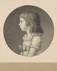 Unidentified Girl, 1797. Creator: Charles Balthazar Julien Févret de Saint-Mémin