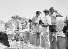 Unidentified group of people, possibly members of the Jewett family, standing or sitting..., c1911-1 Creator: Arnold Genthe