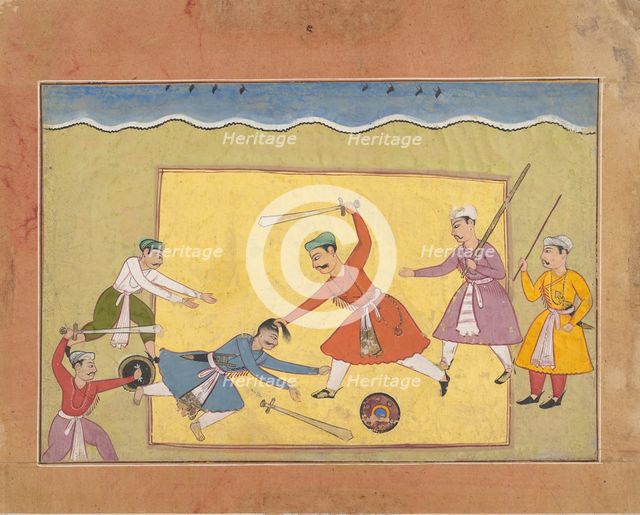 Unidentified Page from a Dispersed Bhagavata Purana (Ancient Stories of Lord Vishnu), ca. 1610. Creator: Unknown.
