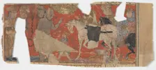 Unidentified Scene and Text Fragment from a Shahnama (Book of Kings), ca. 1330-40. Creator: Unknown
