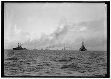 Unidentified ship, between 1914 and 1918. Creator: Harris & Ewing