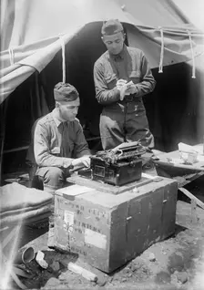 Unidentified soldiers, between c1915 and c1920. Creator: Bain News Service