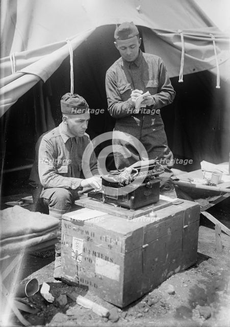 Unidentified soldiers, between c1915 and c1920. Creator: Bain News Service.