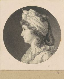 Unidentified Woman, 1797. Creator: Charles Balthazar Julien Févret de Saint-Mémin