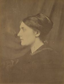 [Unidentified Woman in Profile], 1866-68. Creator: Julia Margaret Cameron