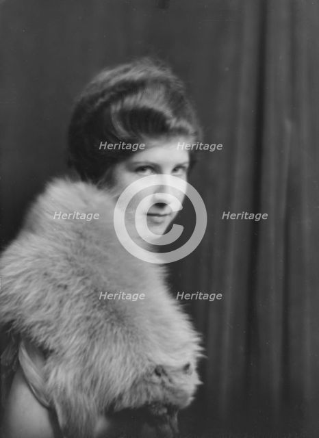 Unidentified woman, possibly Miss Dickey, portrait photograph, 1917 May 16. Creator: Arnold Genthe.