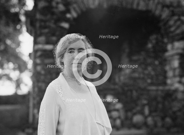 Unidentified woman, possibly Miss Viola Page, portrait photograph, 1916? Creator: Arnold Genthe.