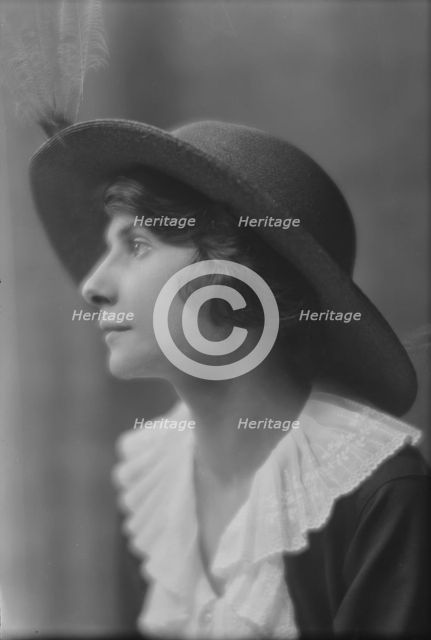 Unidentified woman, portrait photograph, 1918. Creator: Arnold Genthe.