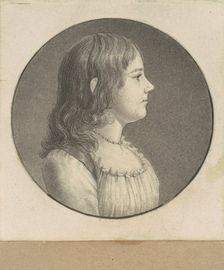 Unidentified Young Woman, 1797. Creator: Charles Balthazar Julien Févret de Saint-Mémin