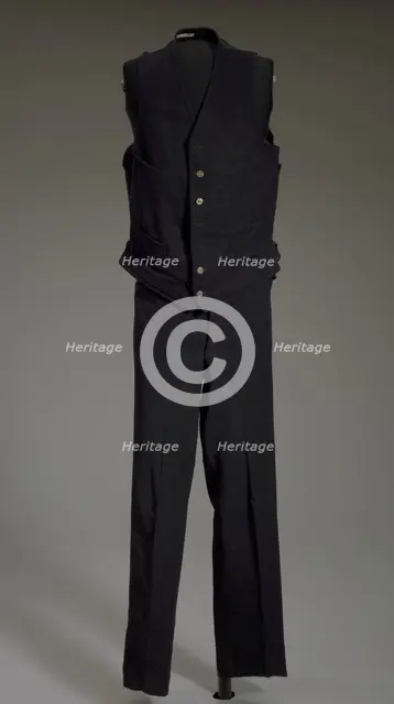 Uniform vest and trousers owned by Pullman Porter Robert Thomas, ca. 1920. Creators: Unknown, Robert Jackson Thomas.
