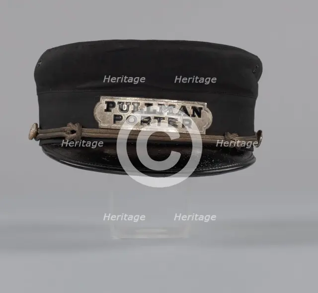 Uniform cap owned by Pullman Porter Robert Thomas, ca. 1920. Creators: Unknown, Robert Jackson Thomas.