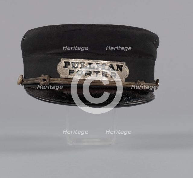 Uniform cap owned by Pullman Porter Robert Thomas, ca. 1920. Creators: Unknown, Robert Jackson Thomas.
