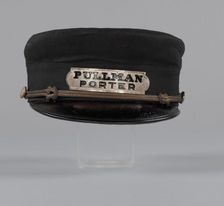 Uniform cap owned by Pullman Porter Robert Thomas, ca. 1920. Creators: Unknown, Robert Jackson Thomas