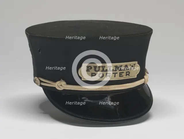 Uniform cap worn by Pullman Porter Philip Henry Logan, 1966. Creator: Unknown.