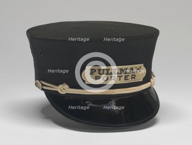 Uniform cap worn by Pullman Porter Philip Henry Logan, 1966. Creator: Unknown.
