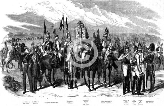'Uniform of the Russian Army - Cavalry - Division of the Cuirassiers of the Guard', 1854. Creator: Unknown.