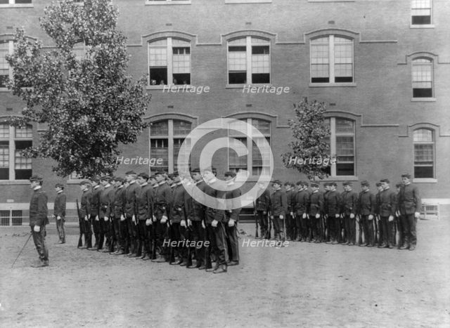 Uniformed cadets, Central High School, (1899?). Creator: Frances Benjamin Johnston.