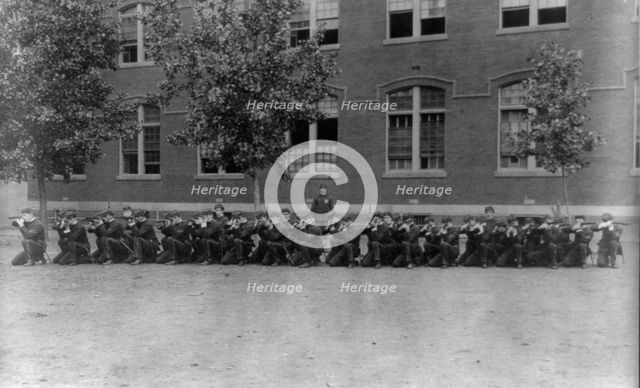 Uniformed cadets, Central High School, (1899?). Creator: Frances Benjamin Johnston.