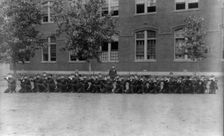 Uniformed cadets, Central High School, (1899?). Creator: Frances Benjamin Johnston
