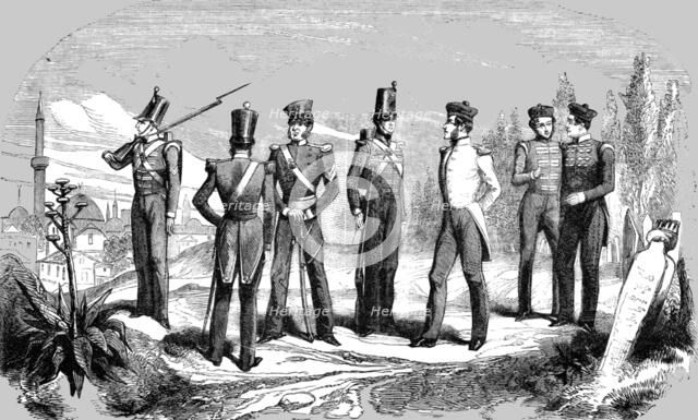 'Uniforms of British Soldiers at Scutari', 1854. Creator: Unknown.