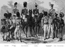 Uniforms of the English Army 1854. Creator: Unknown