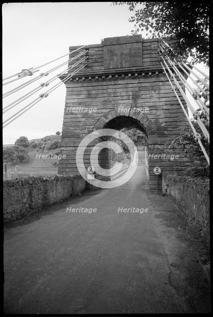 Union Bridge, Horncliffe, Northumberland, c1955-c1980. Creator: Ursula Clark.