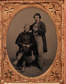 Union Soldier and Barber, 1861-65. Creator: Unknown
