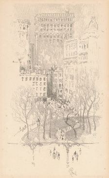 Union Square, 1904. Creator: Joseph Pennell