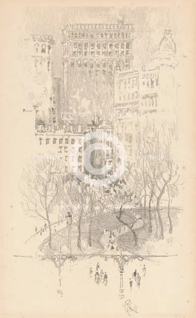 Union Square, 1904. Creator: Joseph Pennell.
