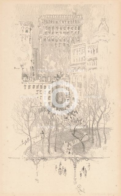 Union Square, 1904. Creator: Joseph Pennell.