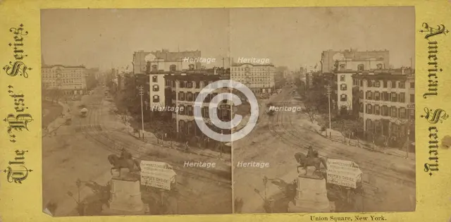 Union Square, New York, c1850-1930. Creator: Unknown.