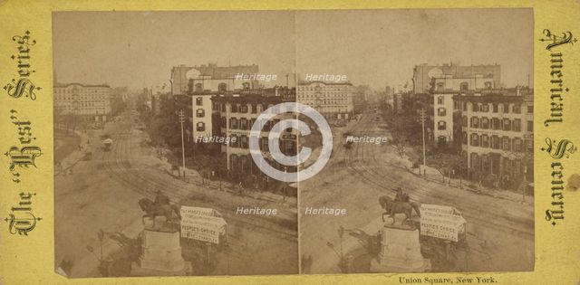 Union Square, New York, c1850-1930. Creator: Unknown.