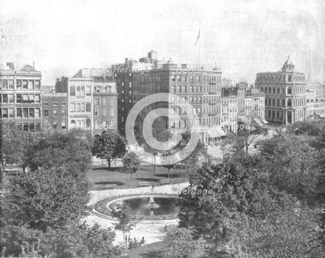 Union Square, New York, USA, c1900.  Creator: Unknown.