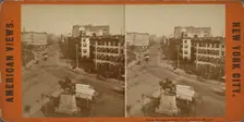 Union Square looking north towards 4th Ave, c1850-1930. Creator: Unknown