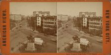 Union Square looking north towards 4th Ave, c1850-1930. Creator: Unknown