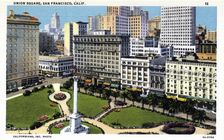 Union Square, San Francisco, California, USA, 1932