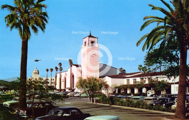 Union Station, Los Angeles, California, USA, 1953. Artist: Unknown