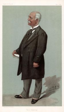 Union Steamship Sir Francis Henry Evans, British businessman and politician, 1896.Artist: Spy