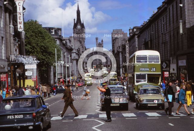 Union Street, built with Aberdeen Granite, Aberdeen Scotland,  c1960s. Artist: CM Dixon.