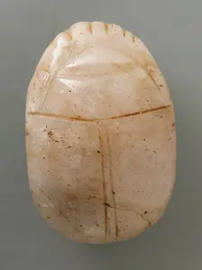 Uninscribed Quartz Scarab (image 1 of 2), c1991-1786 BCE. Creator: Unknown