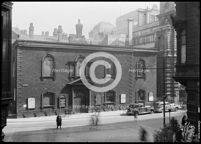 Unitarian Chapel, Cross Street, Manchester, 1940. Creator: George Bernard Wood.