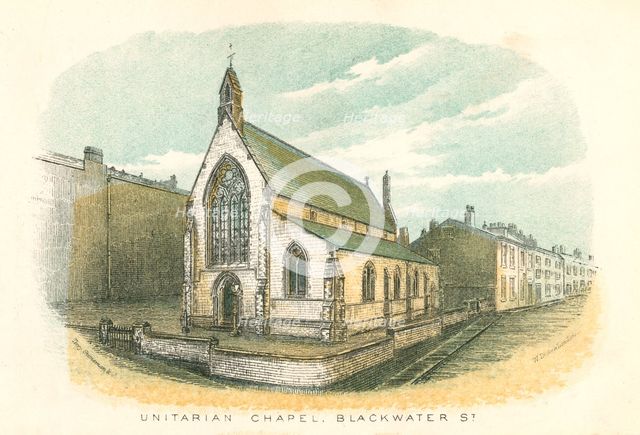 Unitarian Chapel, Rochdale, 1876. Artist: Unknown