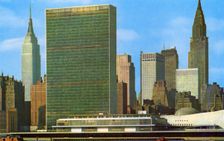 United Nations Building, New York City, New York, USA, 1956